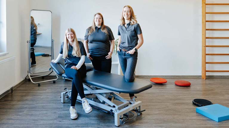 Ergotherapie mit größerem Team im Gesundheitszentrum Holz