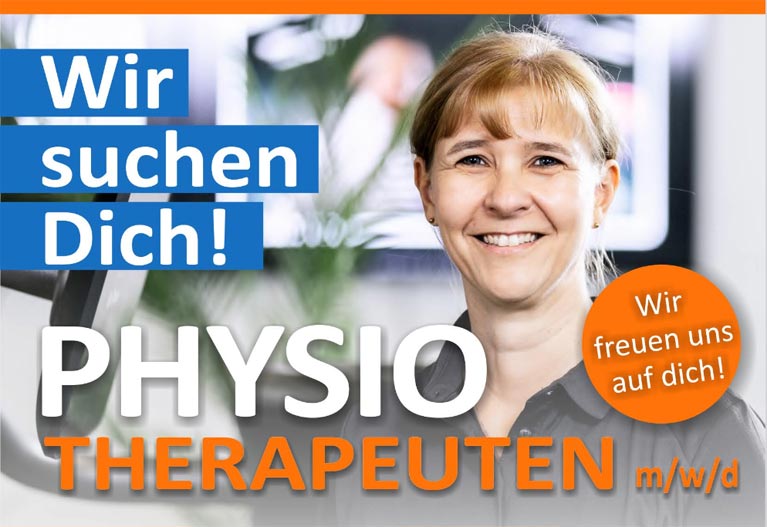Wir suchen Physiotherapeuten (m/w/d) für unser Gesundheitszentrum